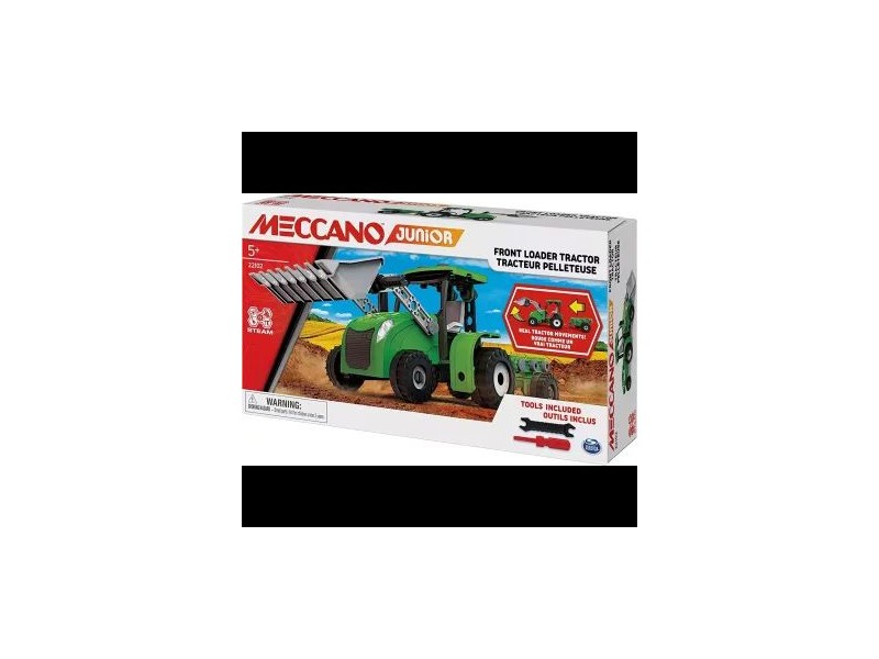 Meccano Junior fém traktor - 114 darabos építőjáték