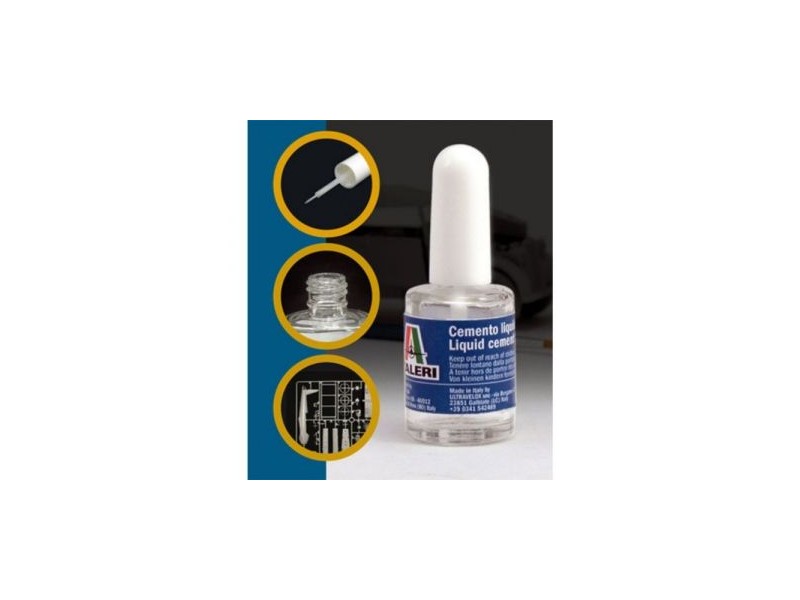 Italeri folyékony cement ragasztó, ecsetes