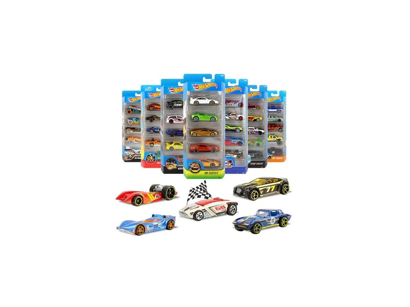 Hot Wheels kisautók - 5 darabos (véletlenszerű változat)