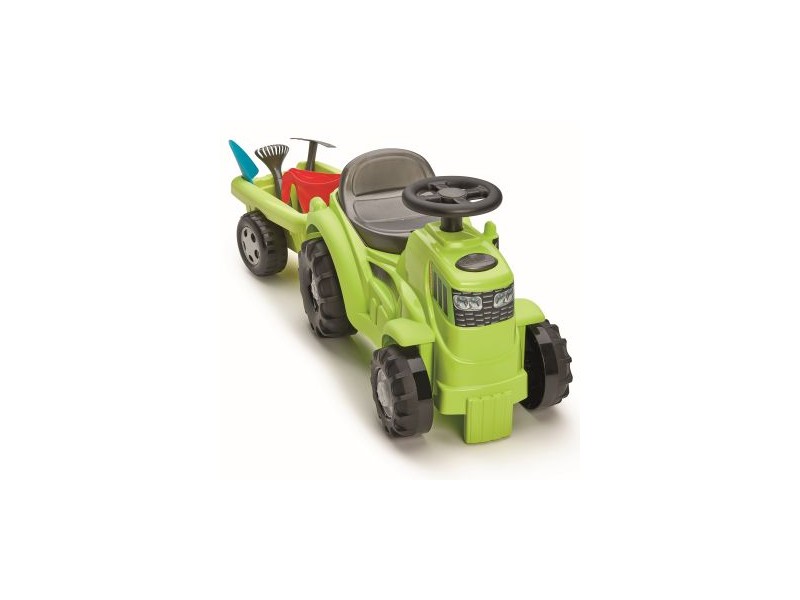 Écoiffier bébitaxi traktor utánfutóval, 81 cm