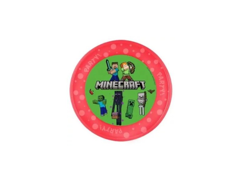 Minecraft műanyag tányér 21 cm