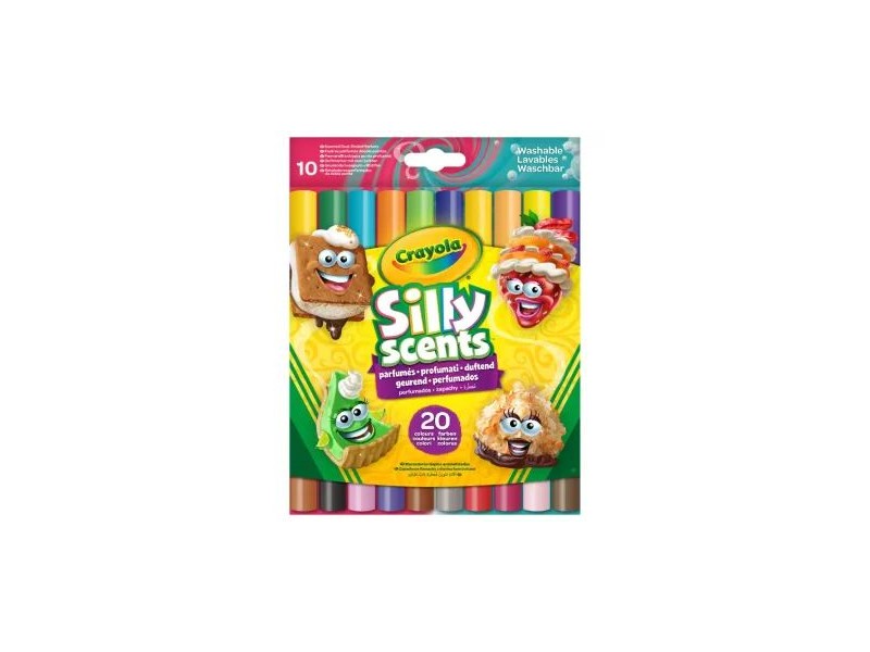 Crayola Silly Scents - 10 db kétoldalú filctoll