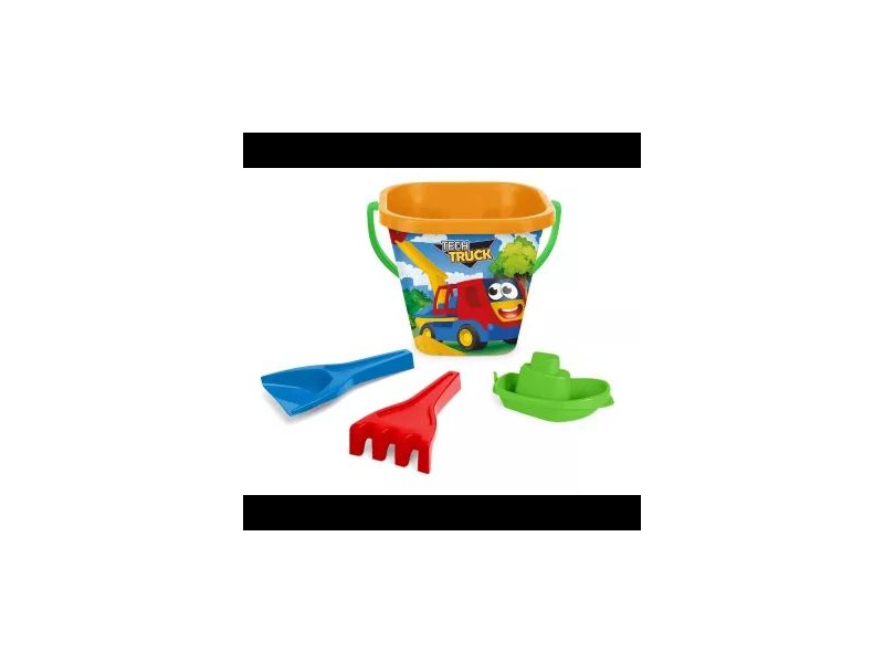 Wader homokozó készlet (vödör, lapát, gereblye, kishajó)