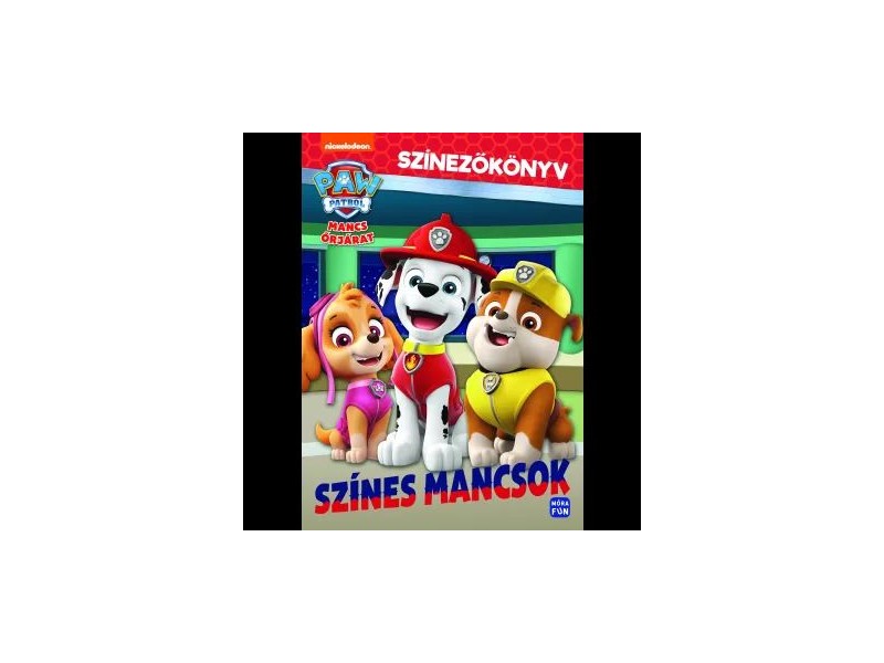 Mancs Őrjárat: Színes mancsok színező - Ryder és barátai