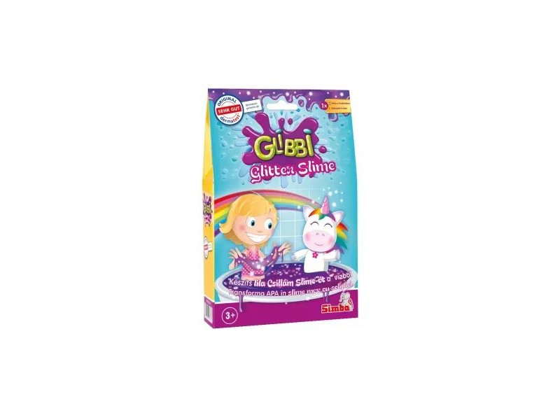 Glibbi csillámos lila slime – 150 g
