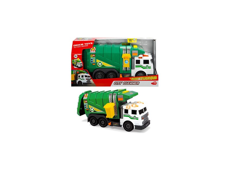 Dickie kukásautó 39 cm - zöld, fény és hang