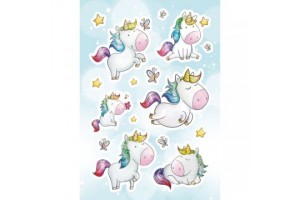 Herma vidám unikornis matricacsomag