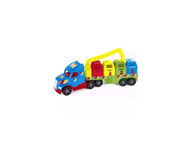 Wader Magic Truck Basic szelektív kukásautó 79 cm