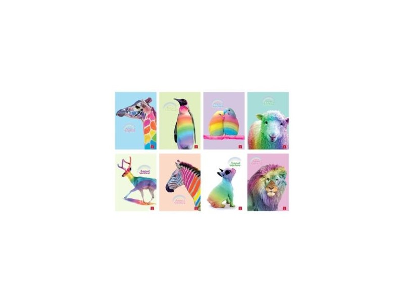 Pigna Animal Rainbow A4 vonalas füzet (többféle)