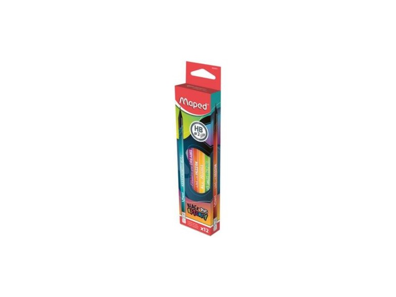 Maped Black Peps Energy HB grafitceruza - 12 db