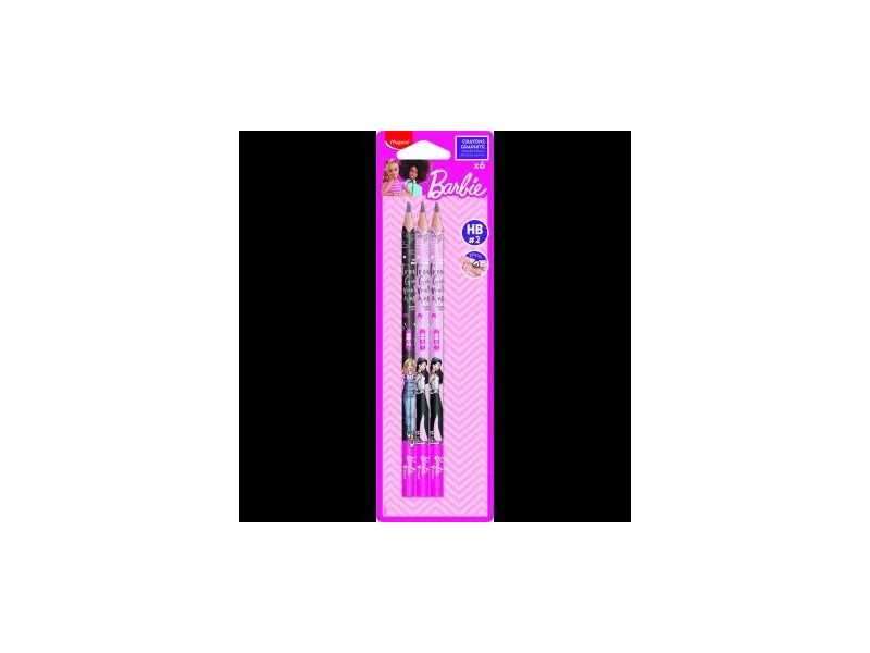 MAPED Barbie háromszögletű HB grafitceruza - 6 db