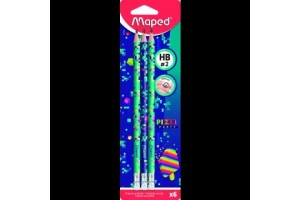 MAPED Pixel Party háromszögletű grafitceruza 3 db