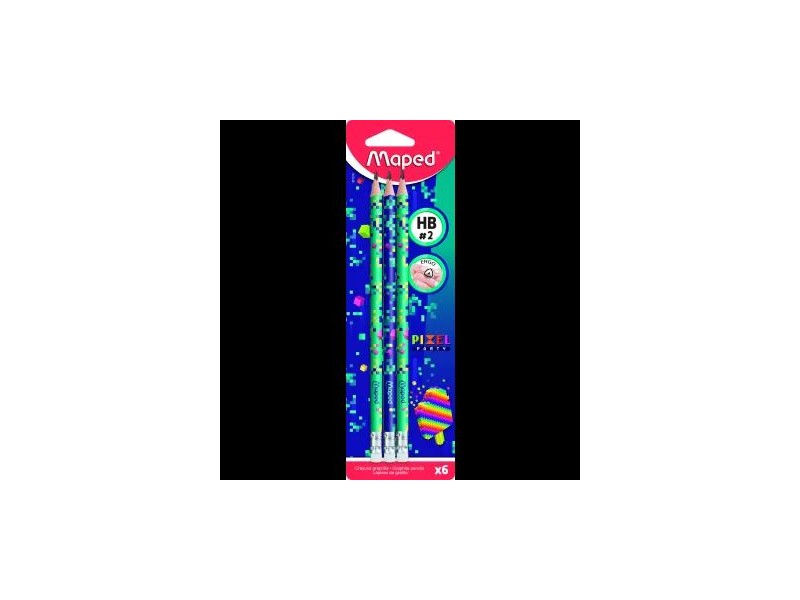MAPED Pixel Party háromszögletű grafitceruza 3 db