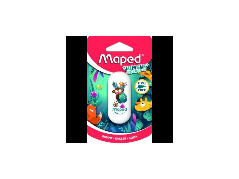 MAPED Jungle Fever radír – puha, PVC-mentes