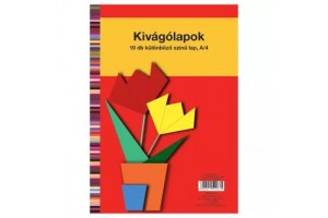 Herlitz A4 színes kivágólap, 10 ív