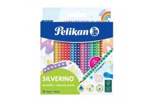 Pelikan Silverino 24 db háromszög színes ceruza