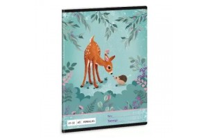 My Secret Garden – Őzike mintás vonalas füzet (A5)