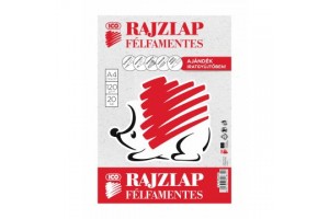 ICO Süni A4 rajzlap, félfamentes, 20 db