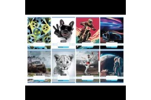 Nebulo A5 vonalas füzet - többféle minták