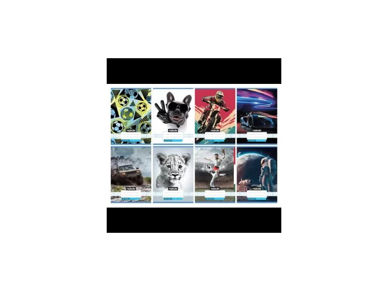 Nebulo A5 vonalas füzet - többféle minták