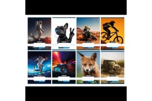 Nebulo A5 mintás vonalas füzet — 32 lap