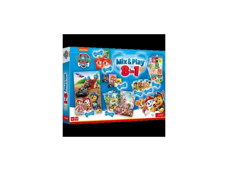 Trefl Mancs őrjárat 8 az 1-ben társasjáték doboz