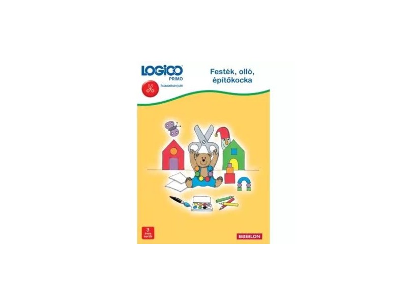 Logico Primo – Festék, olló, építőkocka (16 kártya)