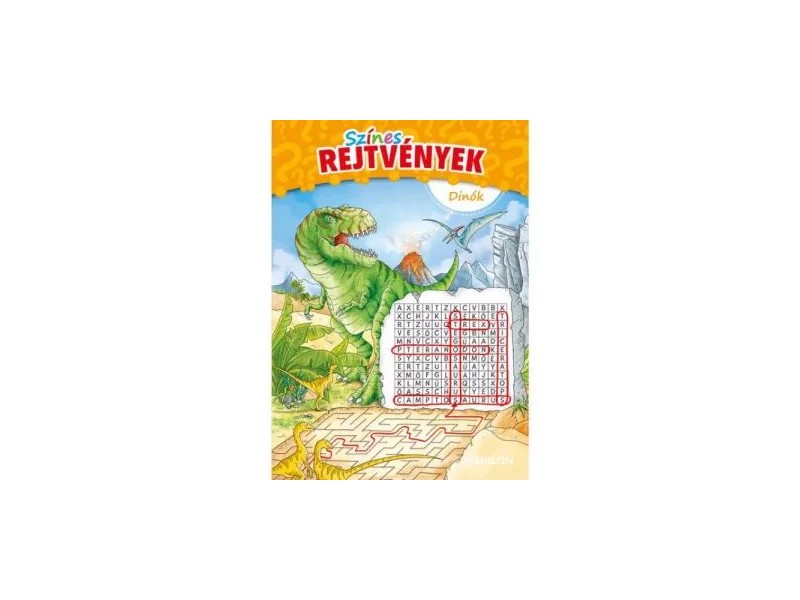 Színes dinórejtvények - labirintusok és logikai játékok