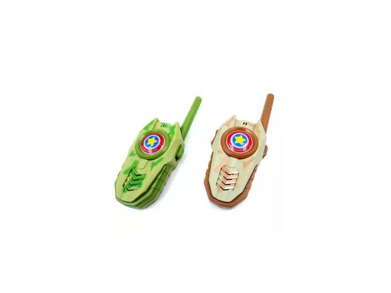 Gyerek walkie-talkie – barna-zöld, 500 m