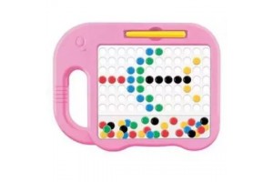 Elefánt alakú mágneses képkirakó (rózsaszín)