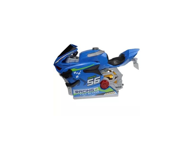 Parkolóvá alakítható kék játékmotor – 4 kisautó