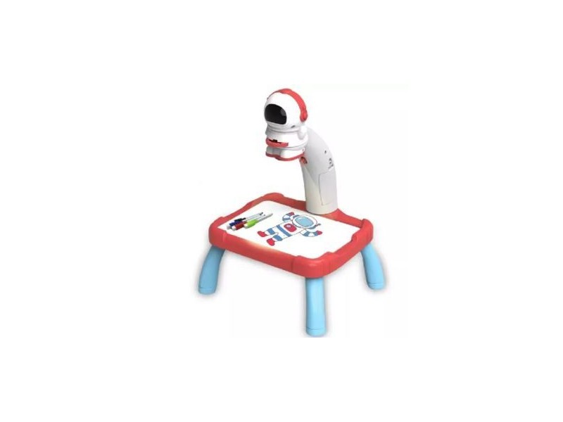 Asztronauta formájú rajzasztal projektorral