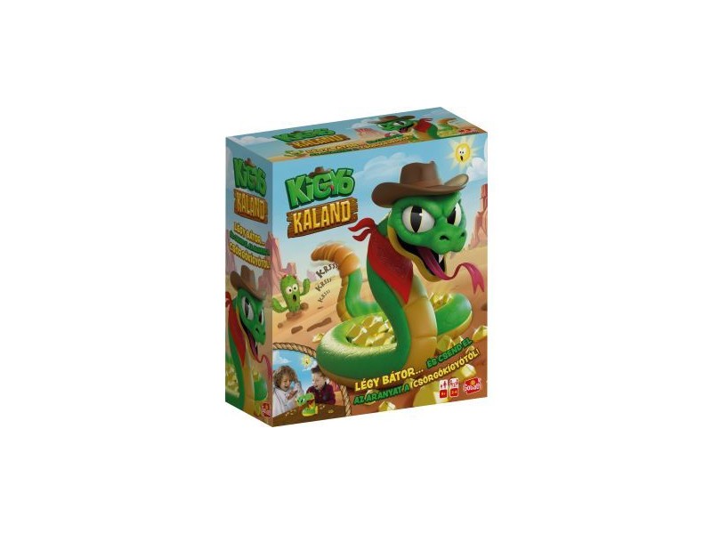 Kígyó Kaland társasjáték doboza – családi kincsvadászat