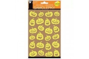 Sötétben világító sütőtök matrica 14 x 25 cm