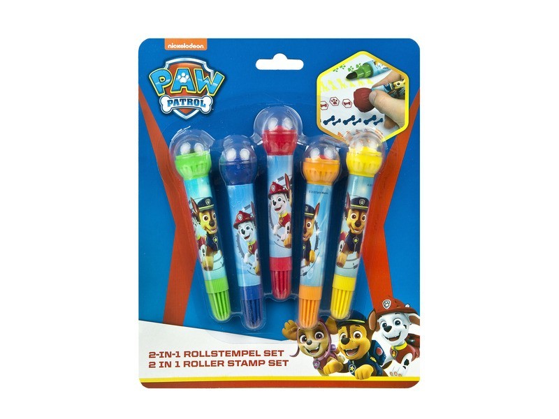 Nyomdás filctoll készlet - Mancs őrjárat, 5 db