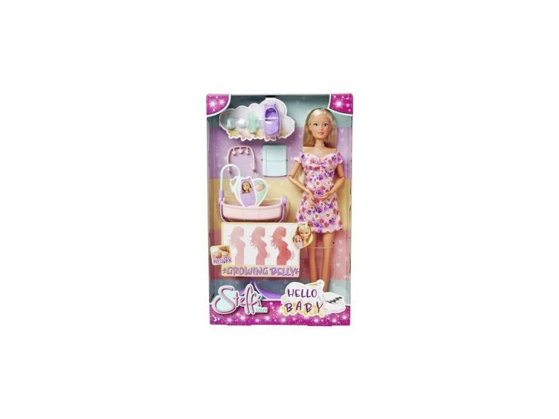 Steffi Love Hello Baby várandós baba, 29 cm