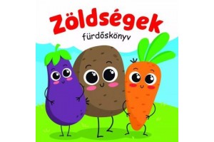 Zöldségek - fürdőskönyv (6 oldal, 9x9 cm)