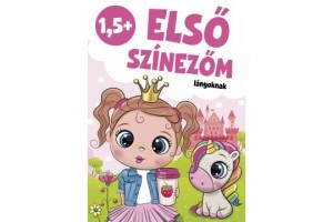Első színezőm — kislányoknak, 30 x 21 cm, 16 oldal