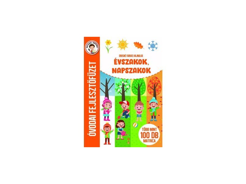 Évszakok, napszakok - óvodai fejlesztőfüzet borító