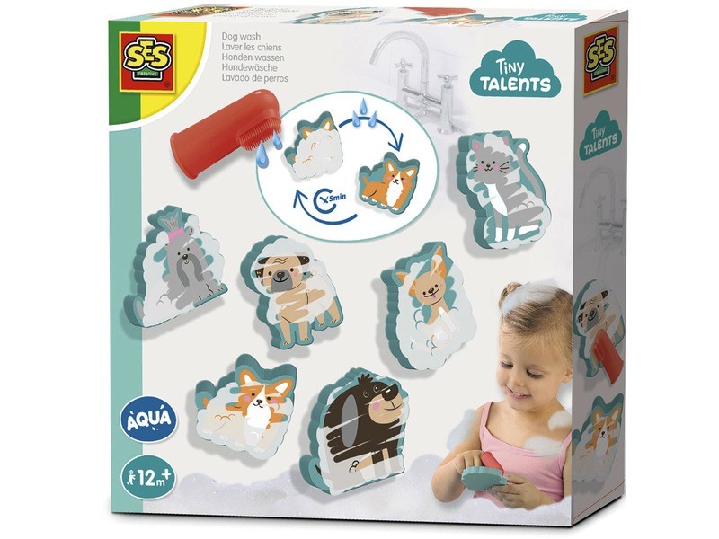 Kádjátékok - kutyák és cica a fürdőben