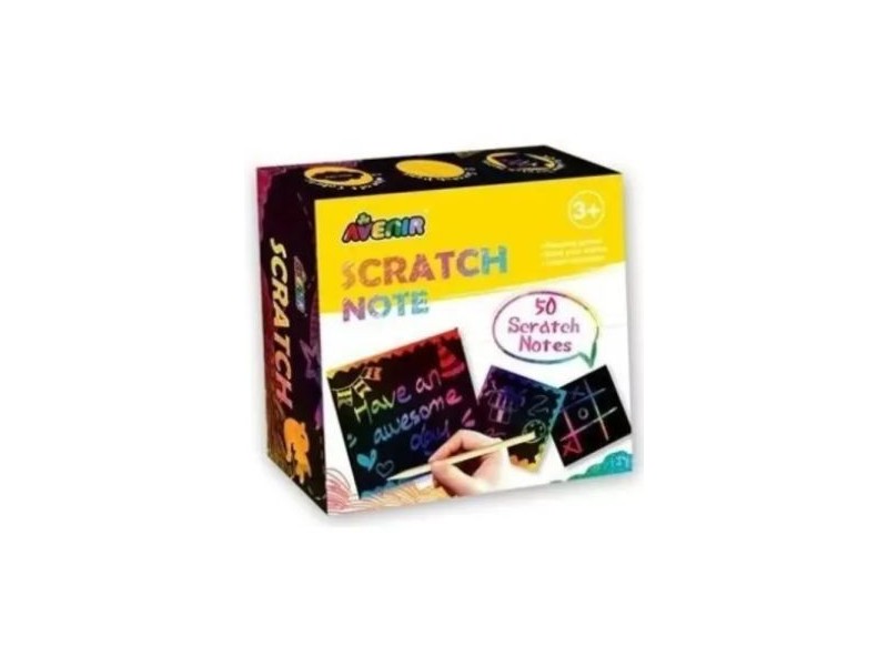 Avenir karckép jegyzettömb – 50 lap, szivárványos üzenetek