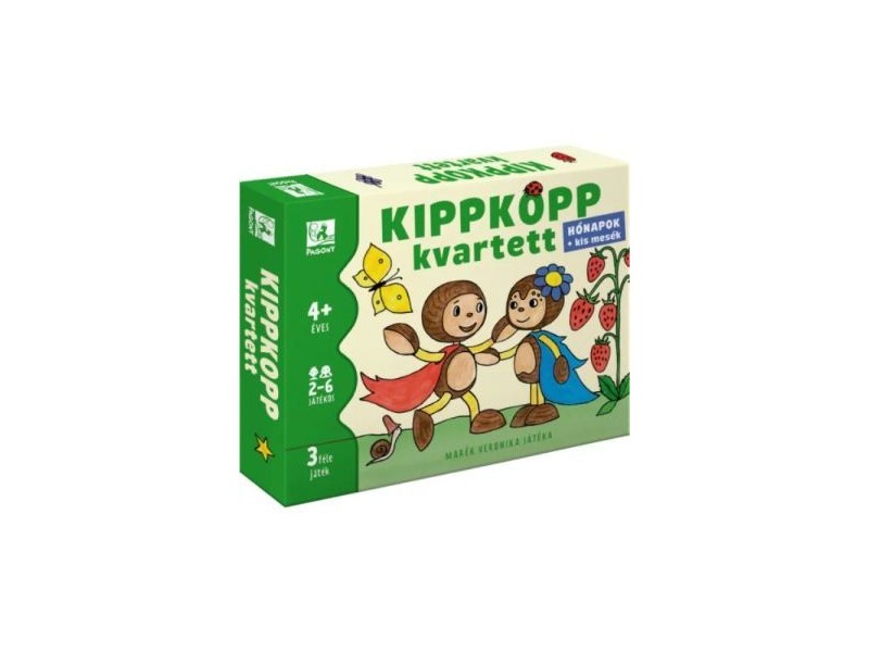 Kippkopp kvartett doboz – 3 játékverzió és mesefüzet