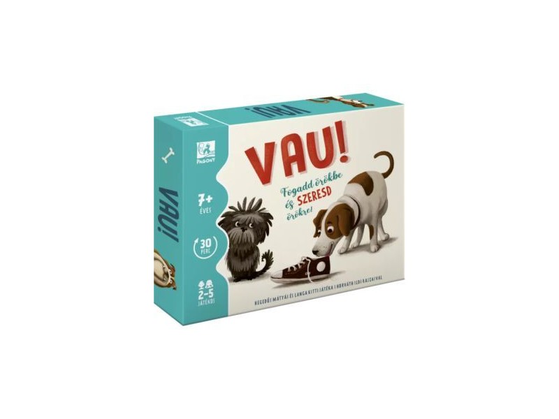 Vau társasjáték – doboz és kártyák