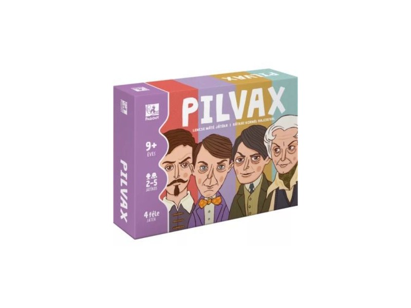 Pilvax társasjáték - kilenc híres költő a kártyákon