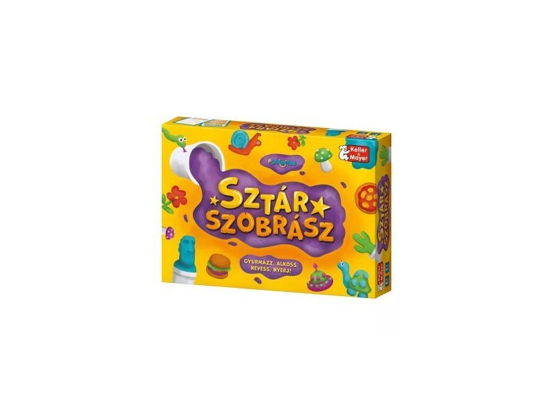 Sztárszobrász társasjáték – gyurma formázás időre