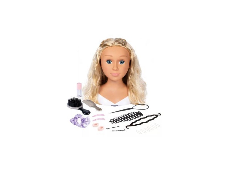 Smoby fésülhető és sminkelhető szőke babafej