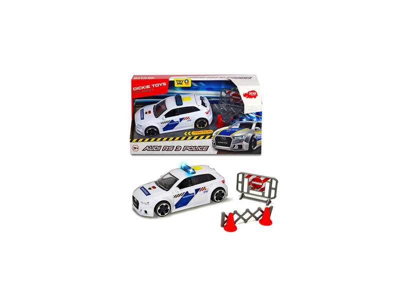 Dickie Audi RS3 rendőrségi játékautó 15 cm