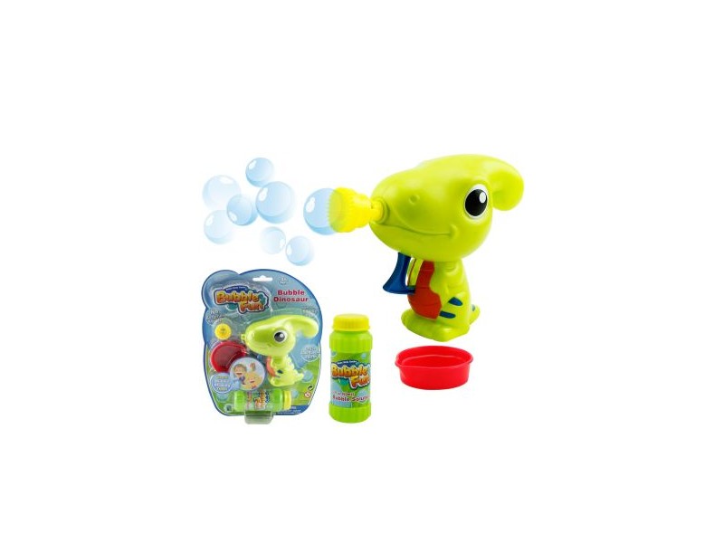 Neonzöld buborékfújó dínó