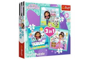 Trefl: Gabi babaháza 3 az 1-ben puzzle - 20/36/50 darab