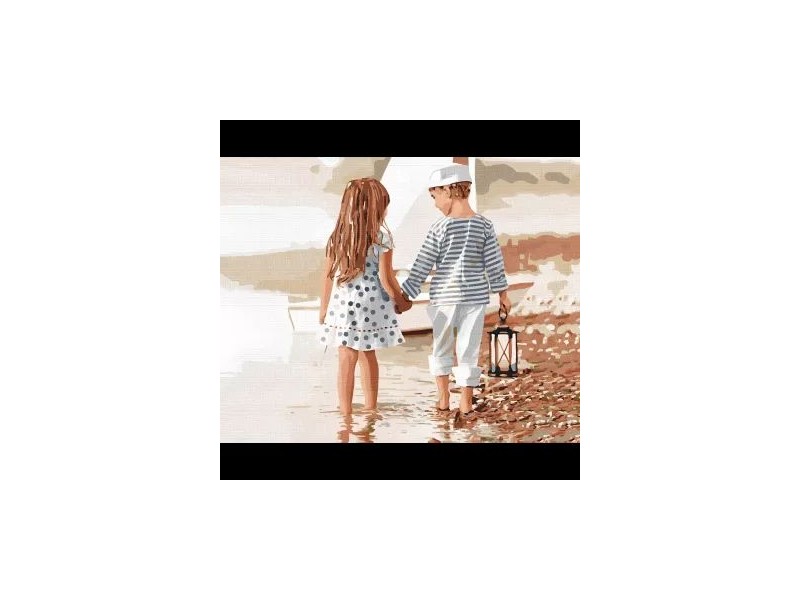 Festés számok szerint - Barátság 40x50 cm